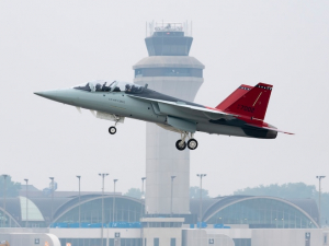 Three generations of breaking barriers: T-7A Red Hawk soars with US Air Force test pilot
