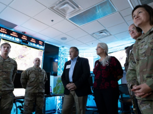 CMSAF tours AFRL during visit to Wright-Patterson AFB
