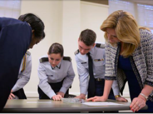 Secretary of the Air Force Visits Duke